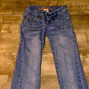 HYDRAULIC bootcut short jeans